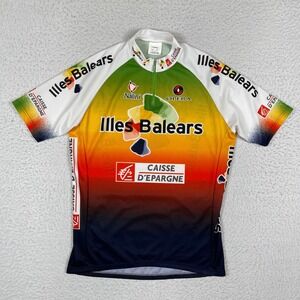 Nalini Cycling Jersey Mens 5 Multi Illes Balears Caisse d'Epargne Short Sleeve